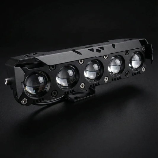 Luz Auxiliar FANSSI de 5 lentes para autos, motos y camiones 12 y 24V