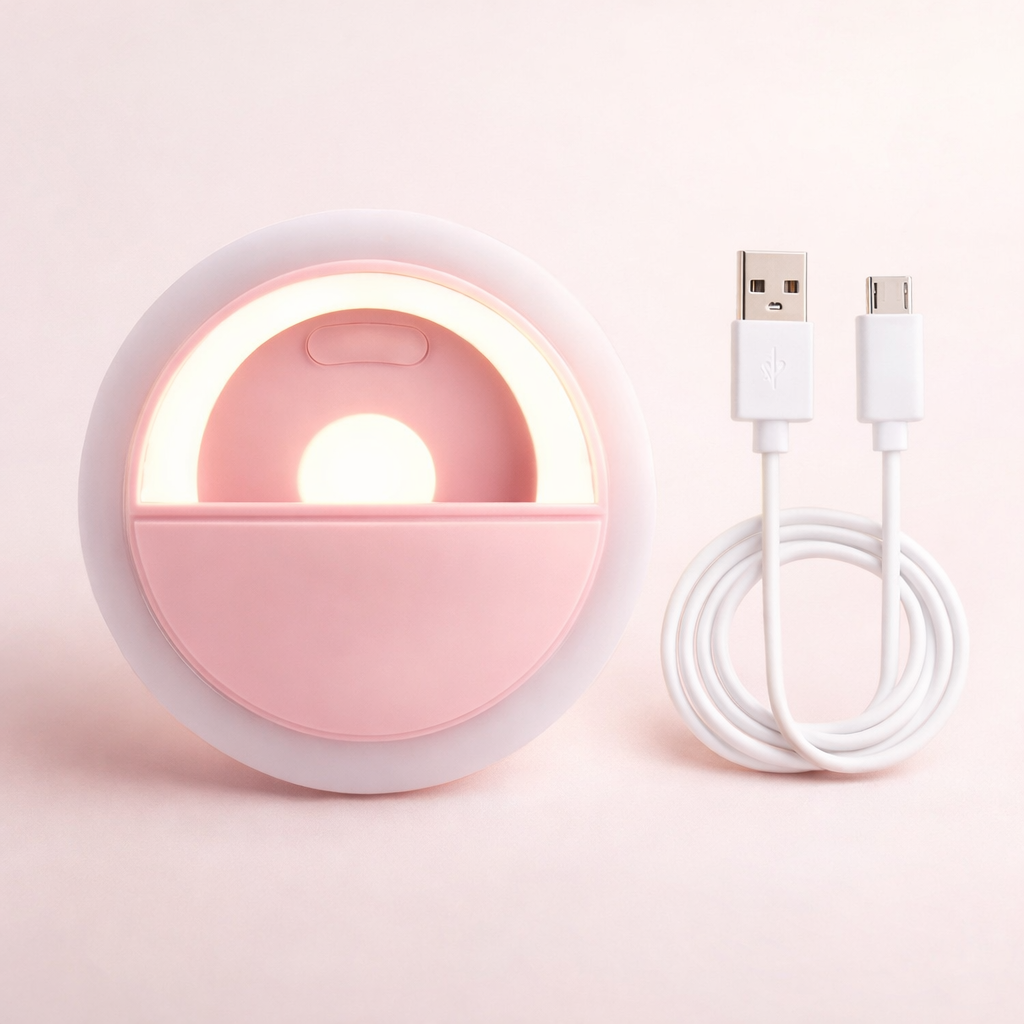 Luz de Selfie LED Recargable para Celular