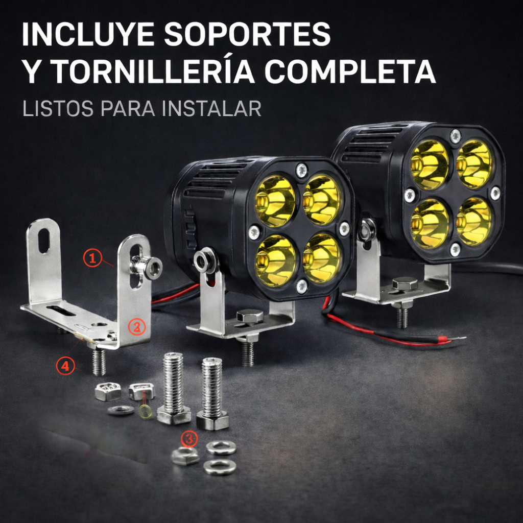 Faro Neblinero LED para Auto - Moto de Alta Potencia