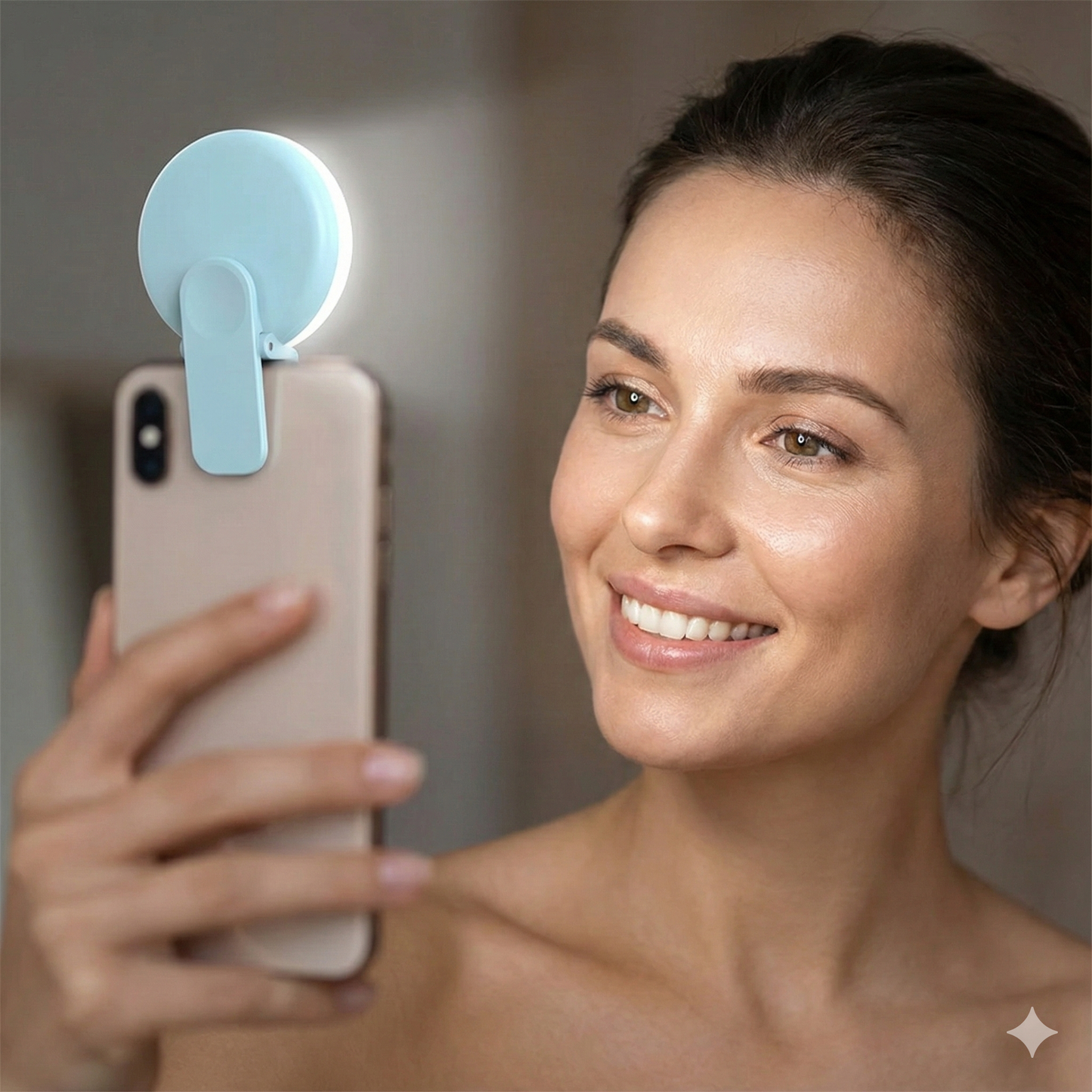Luz LED Recargable para Maquillaje y Selfies