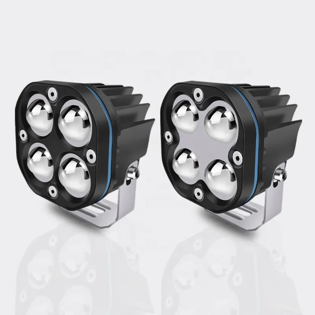 Auxiliar LED Bicolor con DRL (4 lupas)