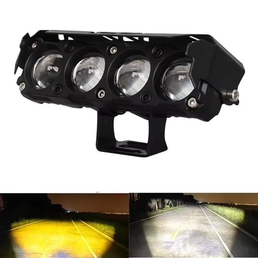 Luz de 4 Lupas - Motos, Autos y Camiones 12 y 24V