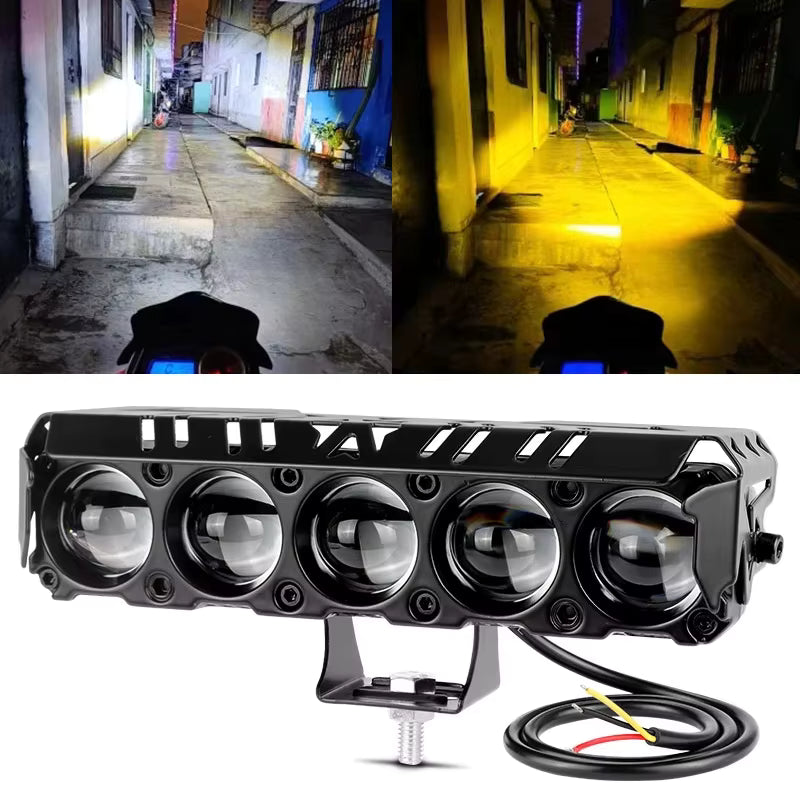 FANSSI proyector auxiliar de 5 lentes