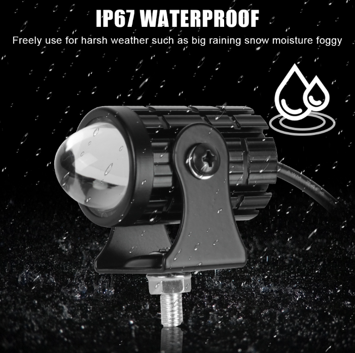 Lupa Led para motos, autos 12 a 24V