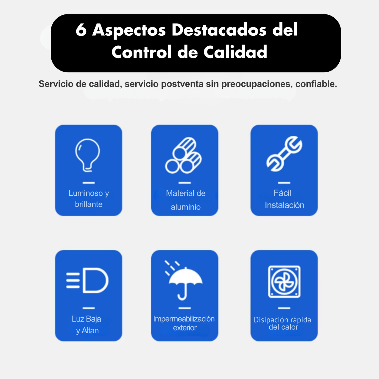 Lupa Led para motos, autos 12 a 24V